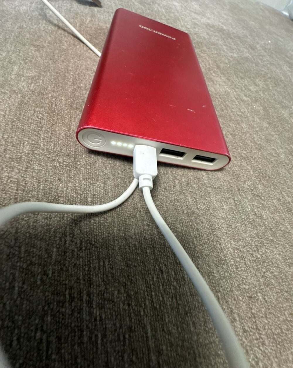 POWERADD Red Slim Portable External Battery Charger Power Bank